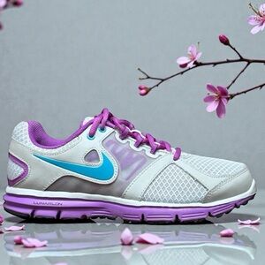 Nike Lunar Forever 2 Purple and Gray Sneakers • Size 7.5 • Women